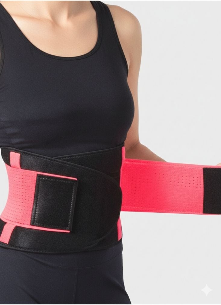 Move On Sport Support Waist Belt WAIST-02 Free  Size – Adjustable Lumbar Support Brace for Back Pain, Gym & Daily Use - Image 2
